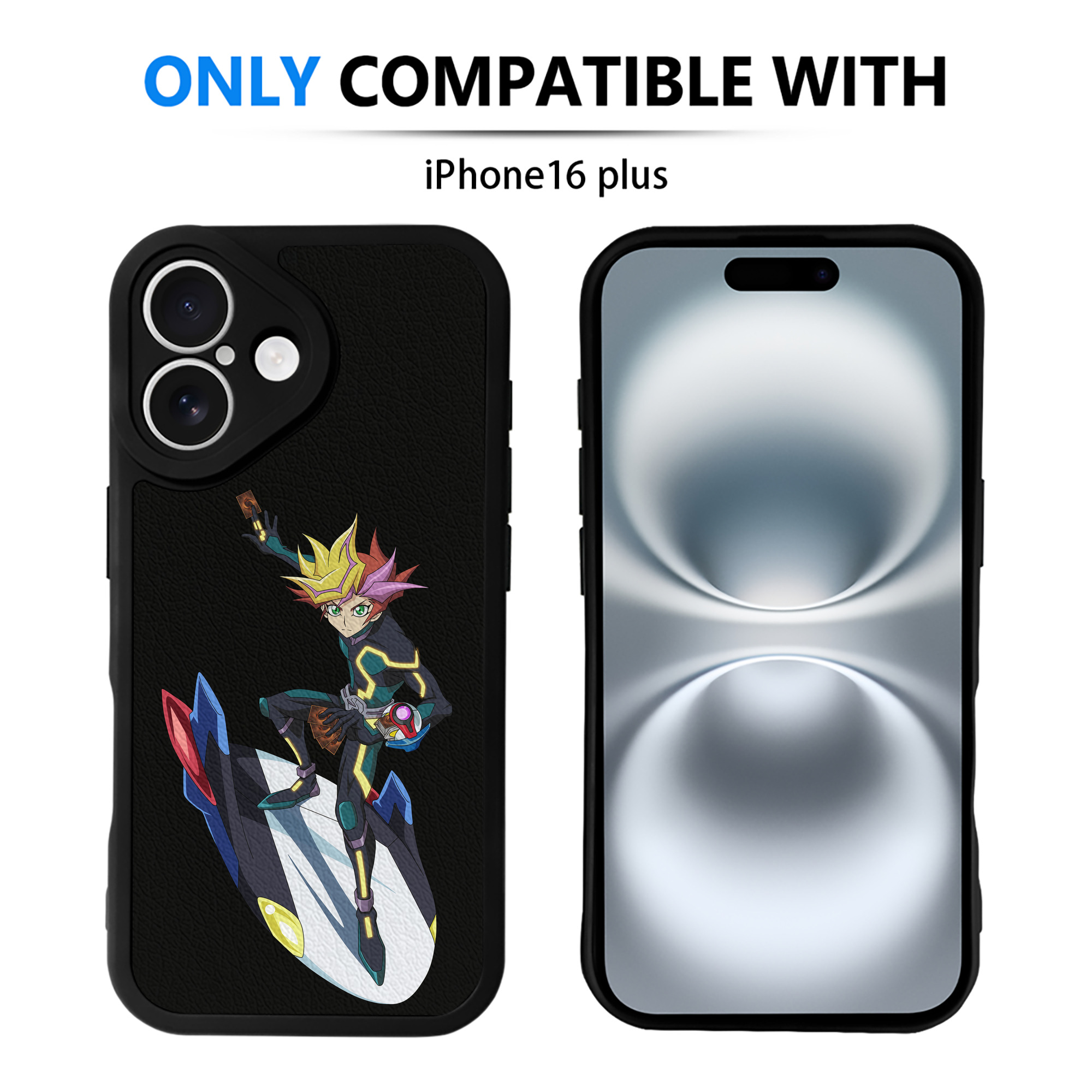 遊☆戯☆王 Yu-Gi-Oh! 【iPhone 16シリーズ対応】シリコンスマホケース（レザー調） 材質：シリコン